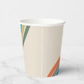 Groovy Roller Schaatsen Party Cups | Strepen Papieren Bekers (Rechts)