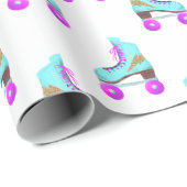 Groovy Roller Schaatsen Pattern Cadeaupapier (Rol Hoek)
