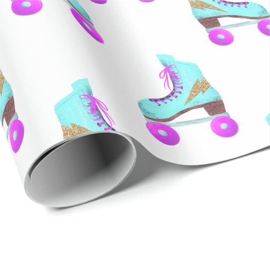 Groovy Roller Schaatsen Pattern Cadeaupapier (Rol Hoek)