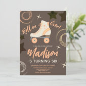 Groovy Roller Skates Rollerskaten Kaart (Staand voorkant)