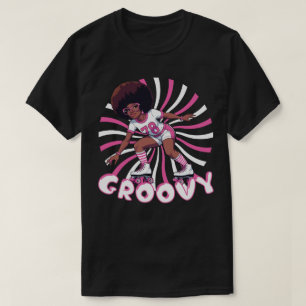 Groovy Rolschaatser – Retro 70s Vibes T-shirt