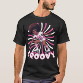 Groovy Rolschaatser – Retro 70s Vibes T-shirt (Voorkant)