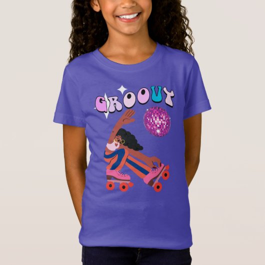 Groovy rolschaatser t-shirt (Voorkant)