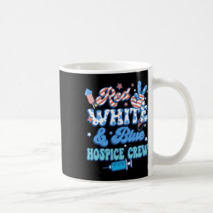 Groovy Rood Wit Blauw Hospice Crew Hospice Nurse 4 Koffiemok