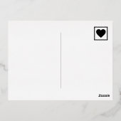 Groovy Roos Gold Valentijnsdag foto Folie Feestdagen Briefkaart (Achterkant)