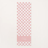 Groovy roze aardbeiencheckbord, Y2K 90s Yogamat (Voorkant)
