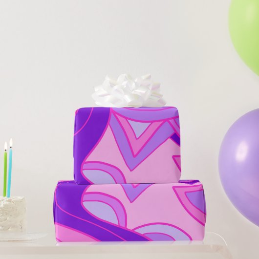 Groovy Roze Cadeaupapier (Feestgeschenken)