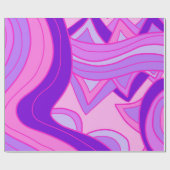 Groovy Roze Cadeaupapier (Vlak)