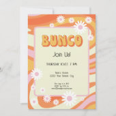 Groovy Roze en Oranje Bunco Kaart (Voorkant)