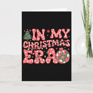 Groovy Roze In Mijn Kersttijd Merry And Bright W Kaart