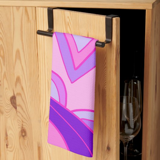 Groovy Roze Theedoek (Derde Gevouwen)