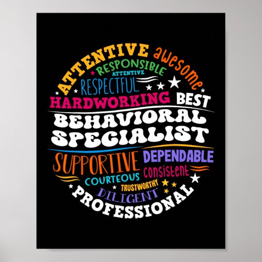 Groovy RTI Behavioral Specialist Response Interven Poster (Voorkant)
