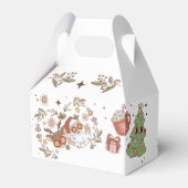 Groovy Santa Kerstmis Verjaardagsfeestje Favor Box Bedankdoosjes (Achterkant)