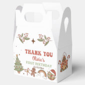 Groovy Santa Kerstmis Verjaardagsfeestje Favor Box Bedankdoosjes (Geopend)