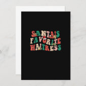 Groovy Santa's favoriete weekmaker voor kerstmis X Kaart (Voorkant / Achterkant)