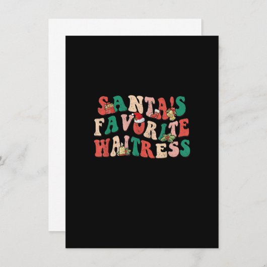 Groovy Santa's favoriete weekmaker voor kerstmis X Kaart (Voorkant / Achterkant)