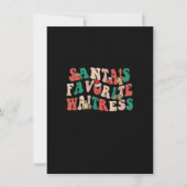 Groovy Santa's favoriete weekmaker voor kerstmis X Kaart (Voorkant)