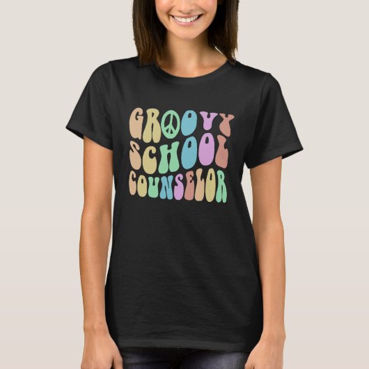 GROOVY SCHOOL COUNSELOR Squad College Guidance Cou T-shirt (Voorkant)