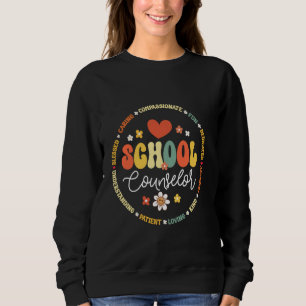 Groovy School Counselor Teacher Terug naar SC Trui