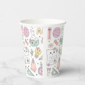 Groovy School Design Thema Papieren Bekers (Rechts)
