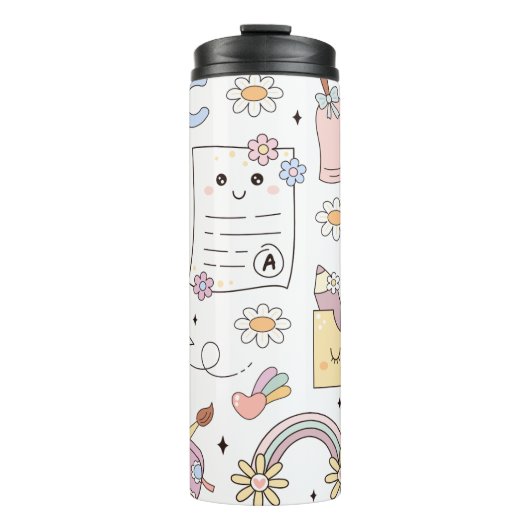 Groovy School Design Thema Thermosbeker (Voorkant)