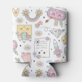 Groovy School Design Theme Blikjeskoeler (Achterkant)