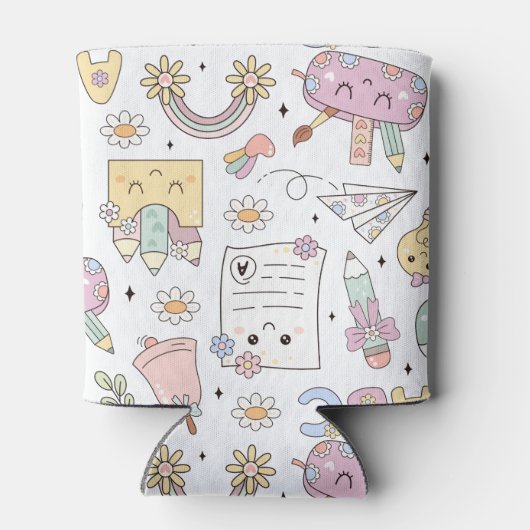 Groovy School Design Theme Blikjeskoeler (Achterkant)