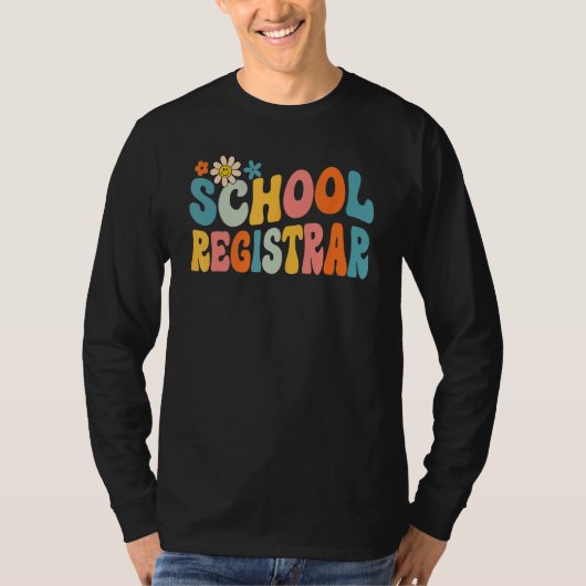 Groovy School Registrar Back To School 2023 Kids S T-shirt (Voorkant)
