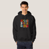 Groovy School s Out For Summer Graduation Teacher  Hoodie (Voorkant volledig)