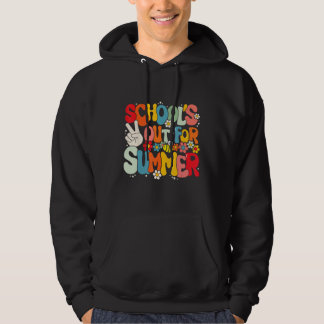Groovy School s Out For Summer Graduation Teacher  Hoodie