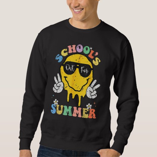 Groovy School s Out For Summer Graduation Teacher  Trui (Voorkant)