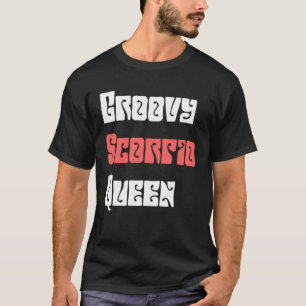Groovy Schorpioen Queen Hippie Zodiac teken QU T-shirt