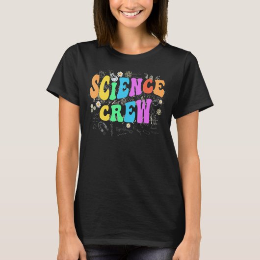 Groovy SCIENCE CREW Technology Team STEM Squad Eng T-shirt (Voorkant)