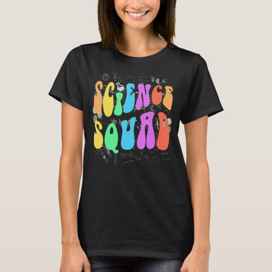 Groovy SCIENCE SQUAD Technology Team STEM Crew Eng T-shirt (Voorkant)