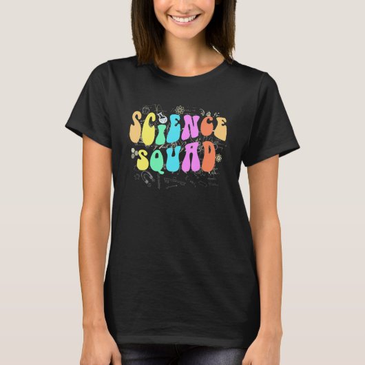Groovy SCIENCE SQUAD Technology Team STEM Crew Eng T-shirt (Voorkant)