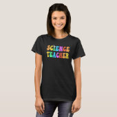 Groovy SCIENCE TEACHER Technology Teacher STEM Squ T-shirt (Voorkant volledig)
