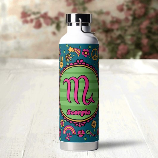 Groovy Scorpio op maat Waterfles