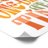 Groovy script een dag voor een tijd nuchtere onder poster (Hoek)