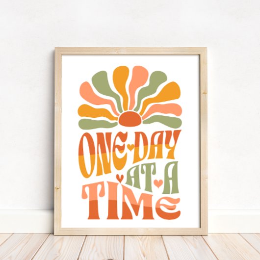 Groovy script een dag voor een tijd nuchtere onder poster