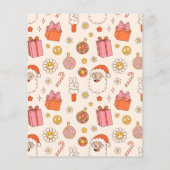 Groovy Secret Santa Retro Kerstfeest Budget (Achterkant)