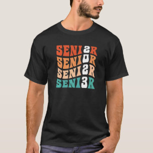 Groovy Senior 2023 Afstuderen Mijn laatste eerste  T-shirt