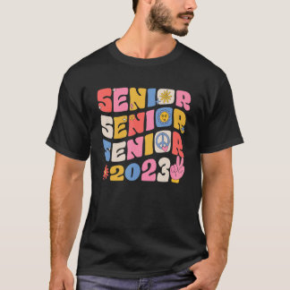Groovy Senior 2023 Afstuderen Terug naar schoolkla T-shirt