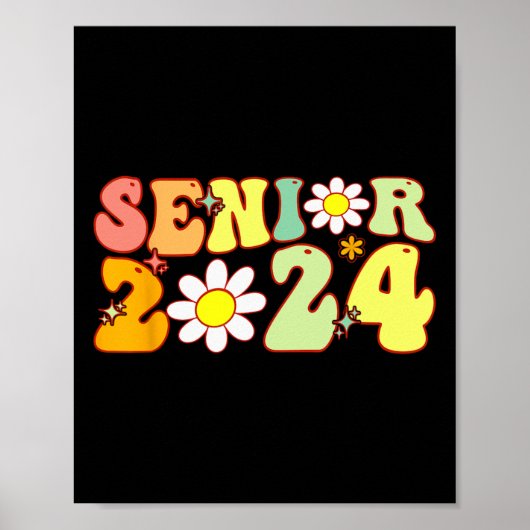 Groovy Senior 2024 terug naar school Afstuderen kl Poster (Voorkant)