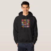 Groovy Senior 2030 Graduation Back To School Class Hoodie (Voorkant volledig)