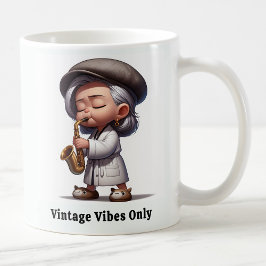 Groovy Senior Citizen Music Legends Koffiemok