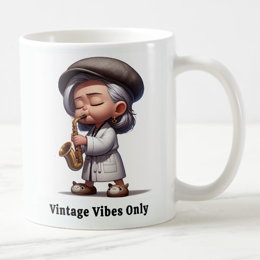 Groovy Senior Citizen Music Legends Koffiemok