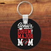 Groovy Senior Drum Major Moeder 2026 Marching Nd A Sleutelhanger (Voorkant)