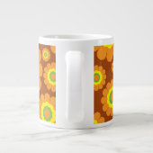 Groovy Seventies Flowers Grote Koffiekop (Achterkant)