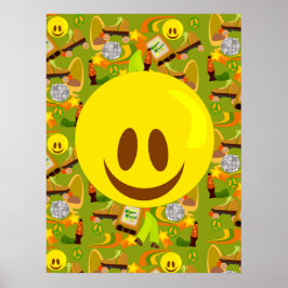 Groovy Seventies Pattern Poster