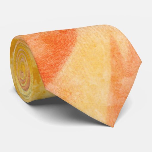 Groovy seventies zomer waterverf stropdas (Opgerold)